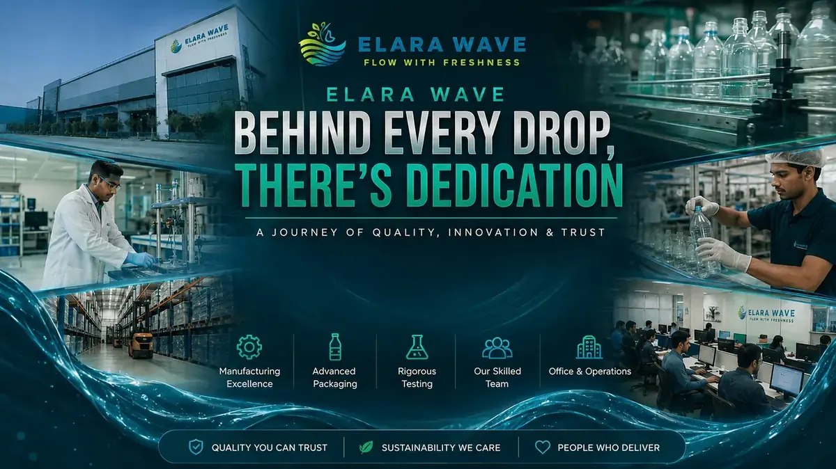Elara Wave — flow with freshness, our bottled water brand